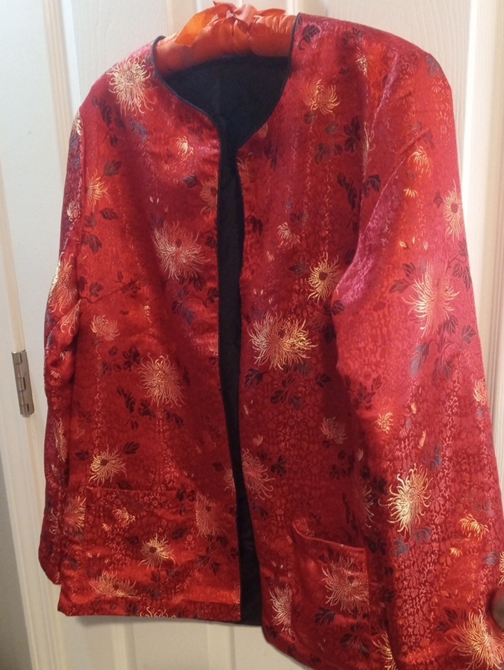 HARRY WALLACE NY ASIAN SILK JACKET - Picture 3 of 9